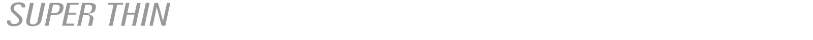 Super Thin font preview
